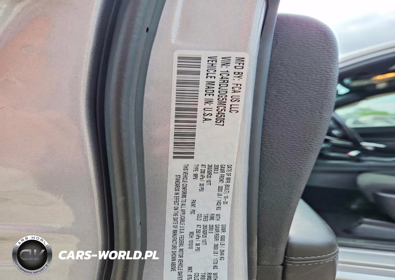 2021 Dodge Durango Gt VIN:1C4RDJDG5MC545057 - 13