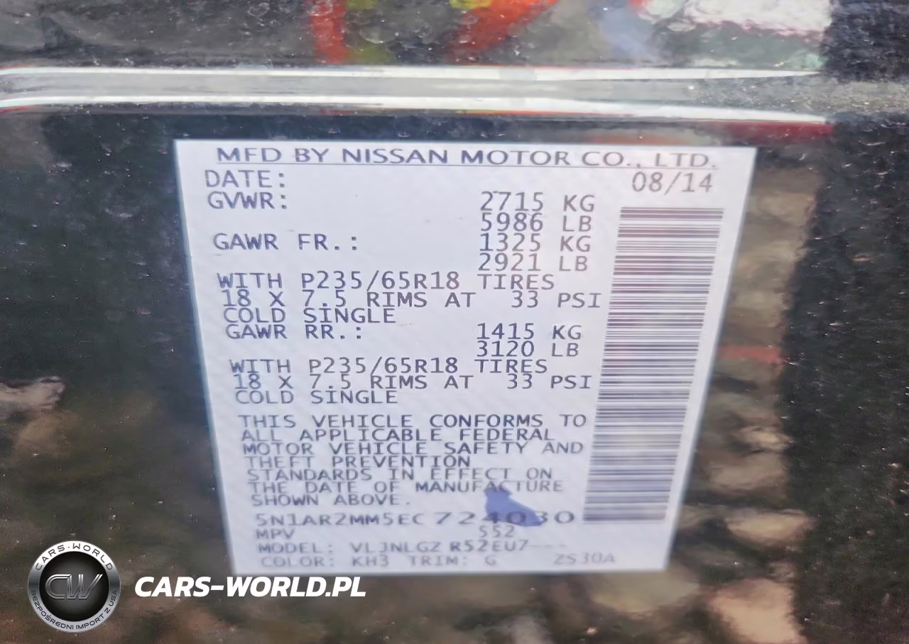 2014 Nissan Pathfinder Sl VIN:5N1AR2MM5EC724030 - 13
