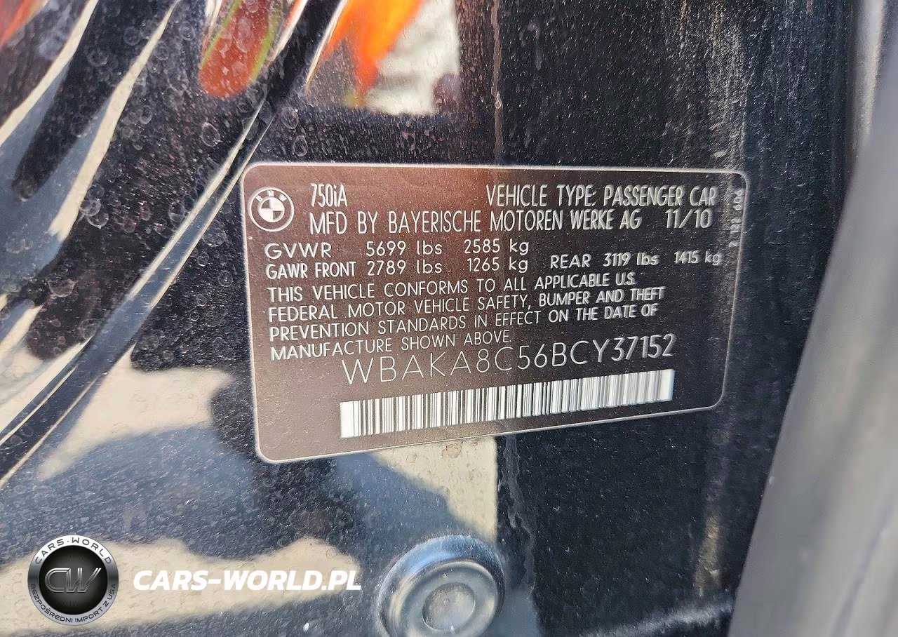 2011 BMW Alpina B7 VIN:WBAKA8C56BCY37152 - 12