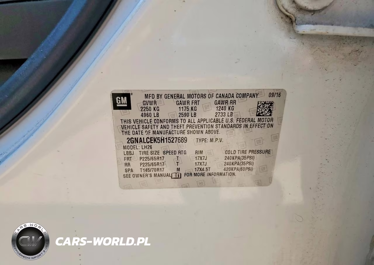 2017 Chevrolet Equinox Lt VIN:2GNALCEK5H1527689 - 13