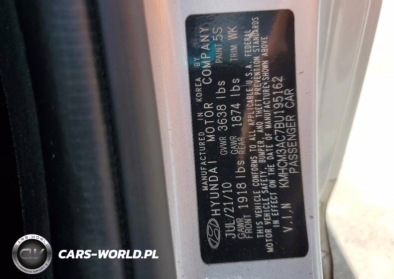 2011 Hyundai Accent Gs VIN:KMHCM3AC7BU195162 - 12