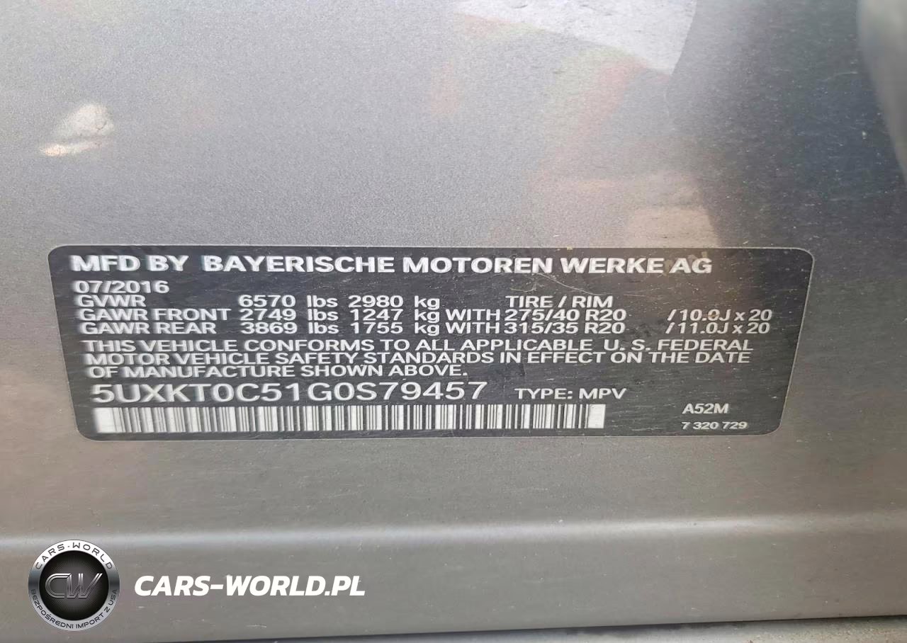 2016 BMW X5 Xdr40E VIN:5UXKT0C51G0S79457 - 13
