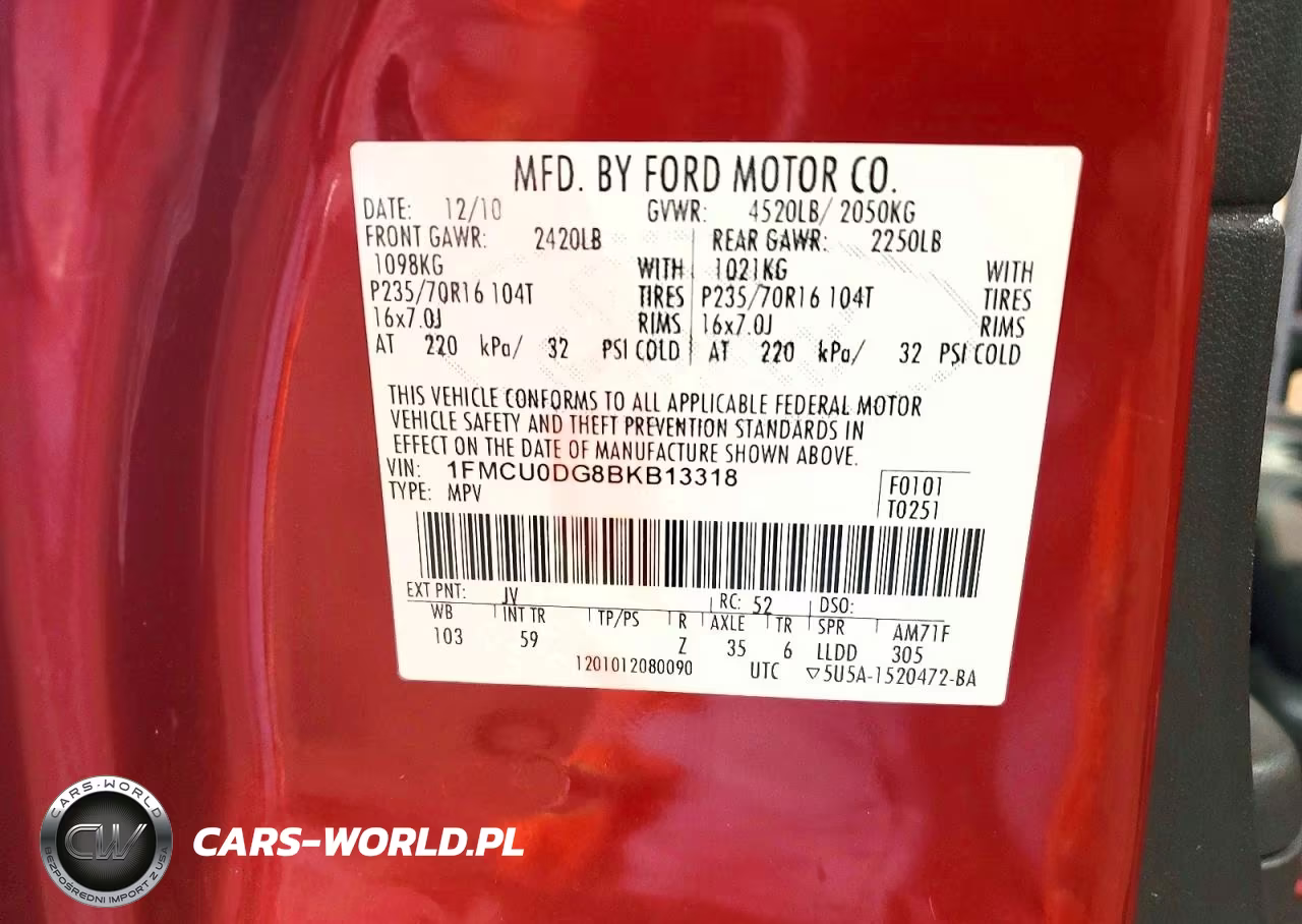 2011 Ford Escape Xlt VIN:1FMCU0DG8BKB13318 - 13