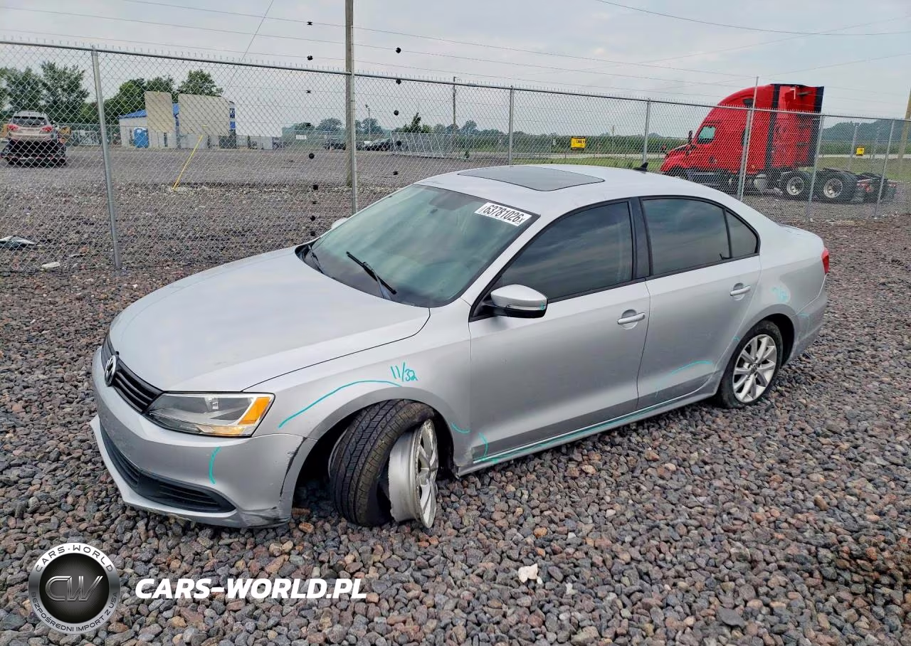 2012 Volkswagen Jetta Se VIN:3VWDP7AJ0CM383420 - 1