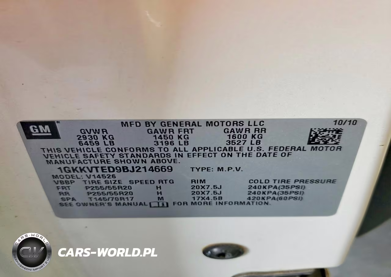 2011 GMC Acadia Denali VIN:1GKKVTED9BJ214669 - 13