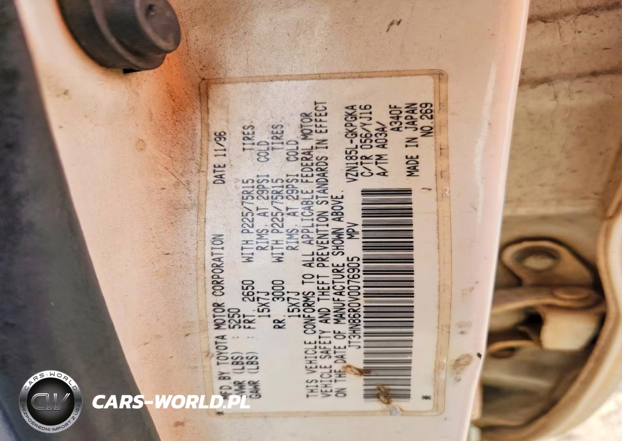 1997 Toyota 4Runner Sr5 VIN:JT3HN86R0V0076905 - 13