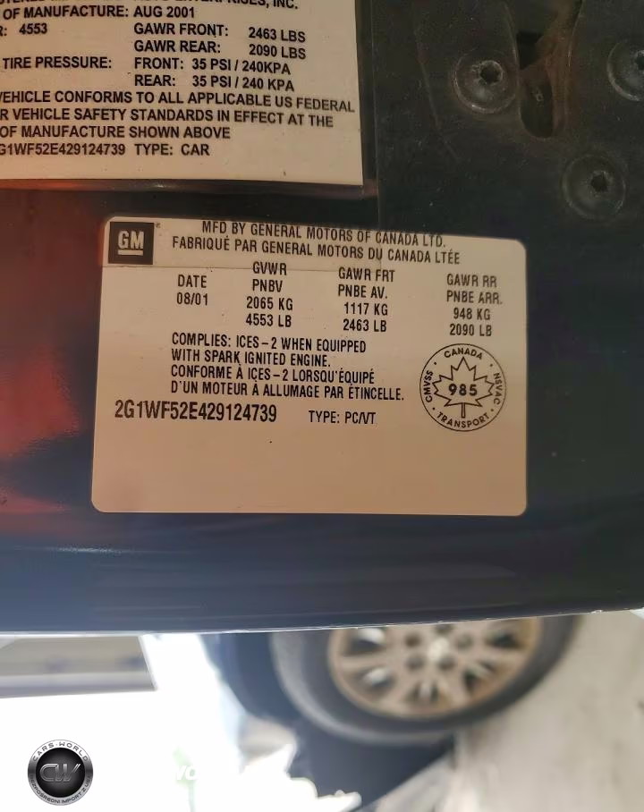 2002 Chevrolet Impala VIN:2G1WF52E429124739 - 12