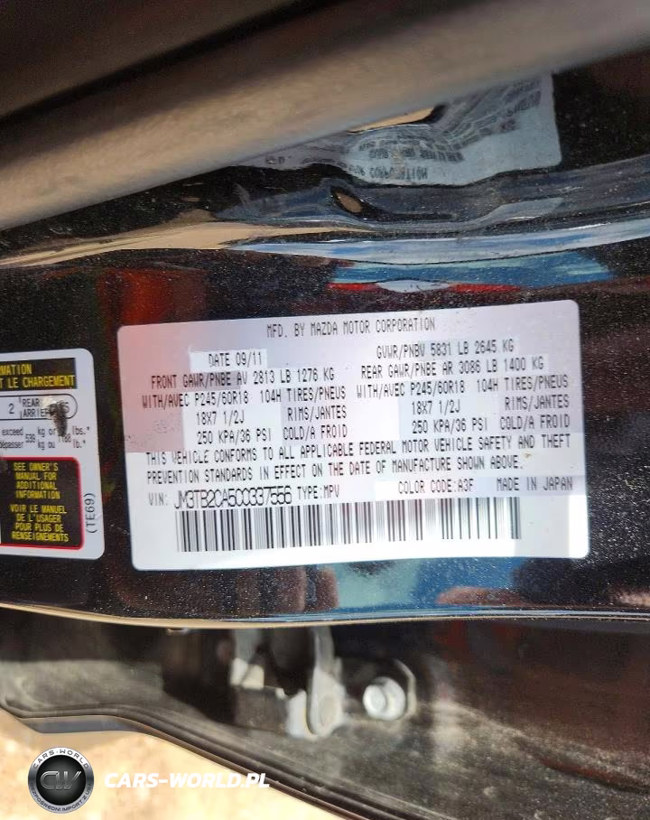 2012 Mazda Cx-9 VIN:JM3TB2CA5C0337556 - 13