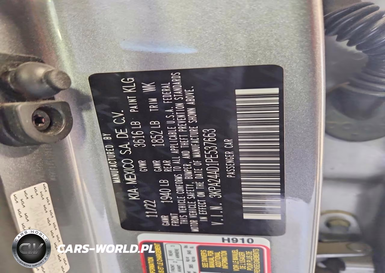 2023 Kia Rio S VIN:3KPA24AD1PE537663 - 23