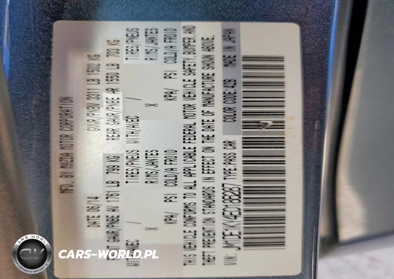 2014 Mazda 2 VIN:JM1DE1KY4E0186287 - 13