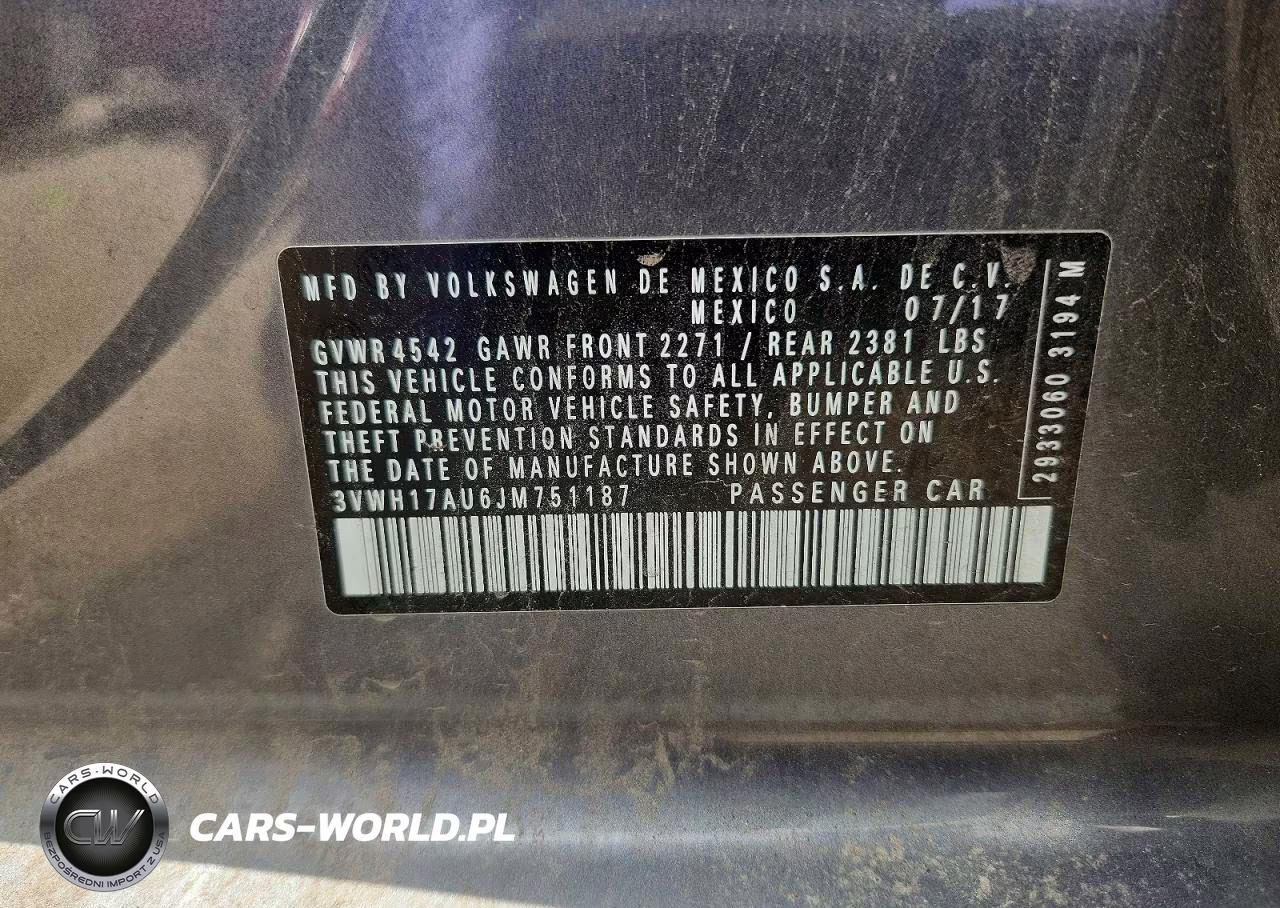 2018 Volkswagen Golf Alltrack S VIN:3VWH17AU6JM751187 - 14