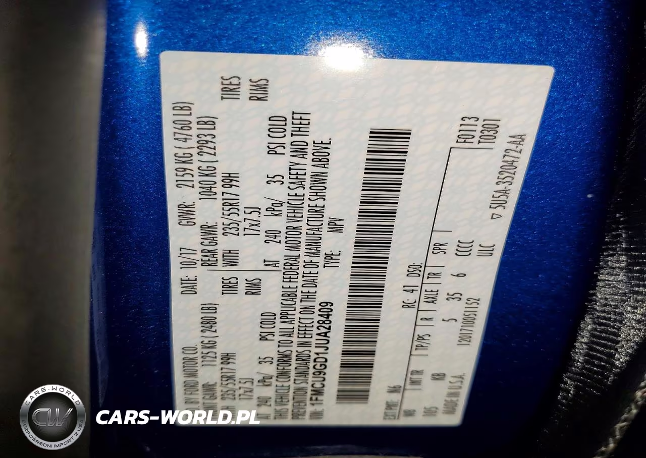 2018 Ford Escape Se VIN:1FMCU9GD1JUA28409 - 13