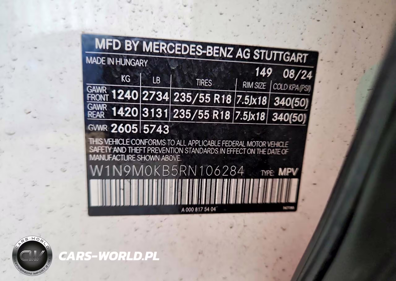 2024 Mercedes-Benz Eqb 300 4Matic VIN:W1N9M0KB5RN106284 - 13