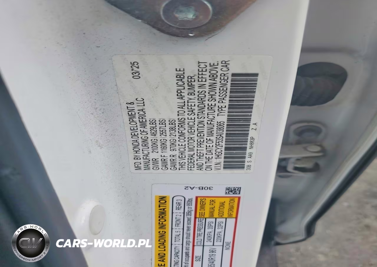 2025 Honda Accord Hybrid Sport VIN:1HGCY2F53SA038065 - 12