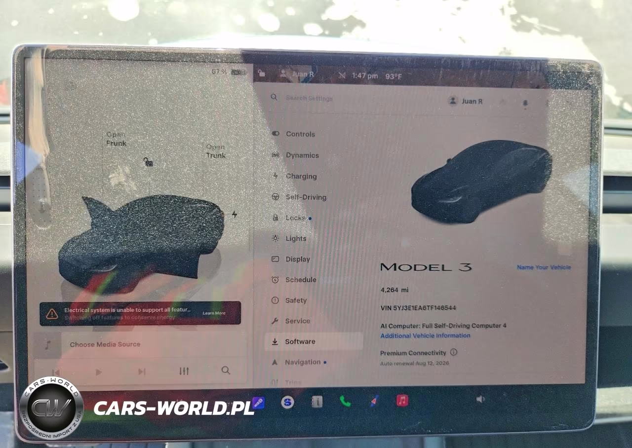 2026 Tesla Model 3 VIN:5YJ3E1EA6TF146544 - 9