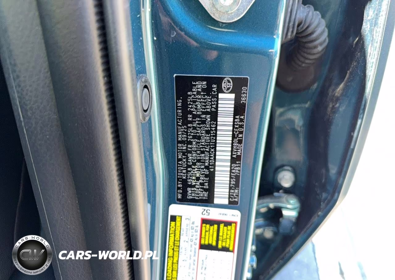 2026 Toyota Camry Xse VIN:4T1DAACK1TU215462 - 10