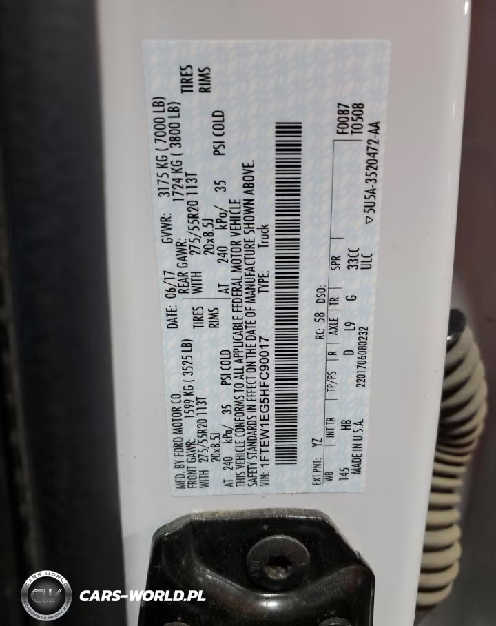 2017 Ford F150 Supercrew VIN:1FTEW1EG5HFC90017 - 12