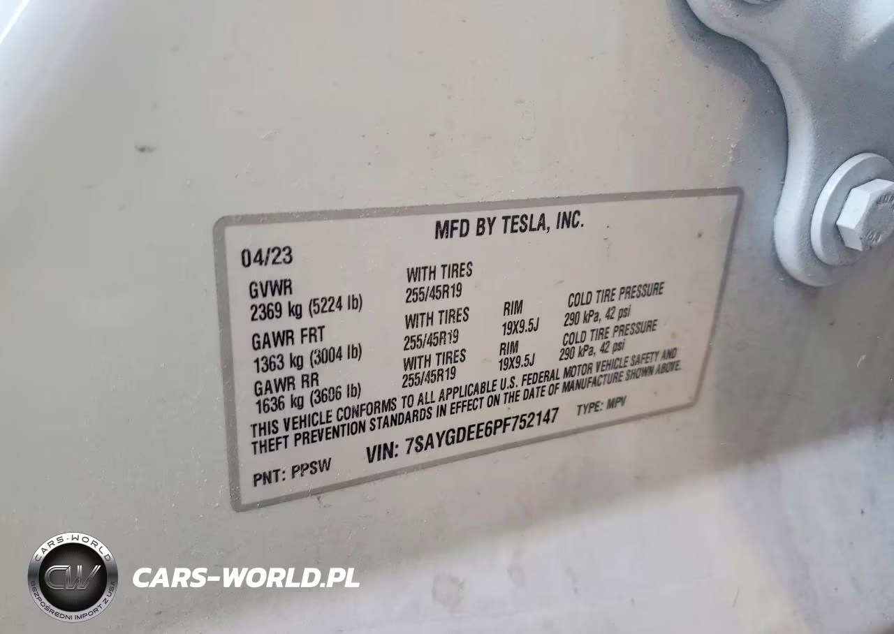 2023 Tesla Model Y VIN:7SAYGDEE6PF752147 - 12
