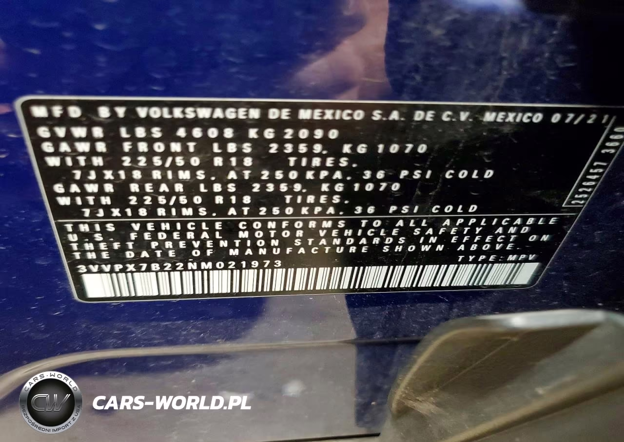 2022 Volkswagen Taos Se Iq Drive VIN:3VVPX7B22NM021973 - 13