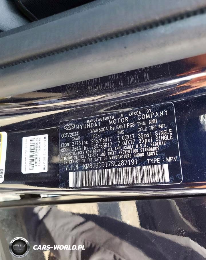 2025 Hyundai Tucson Blue VIN:KM8JBDD17SU287191 - 14