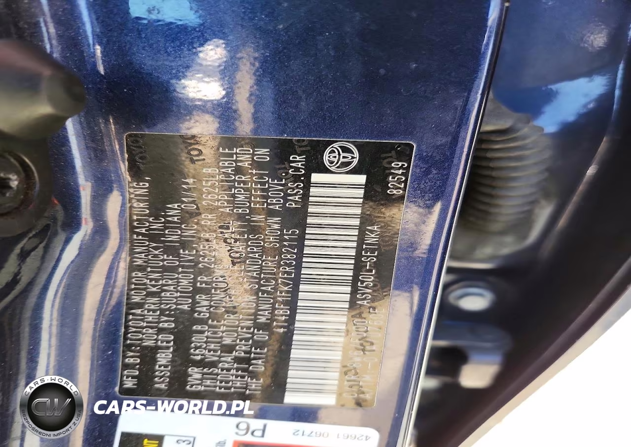 2014 Toyota Camry Le VIN:4T4BF1FK7ER382115 - 12