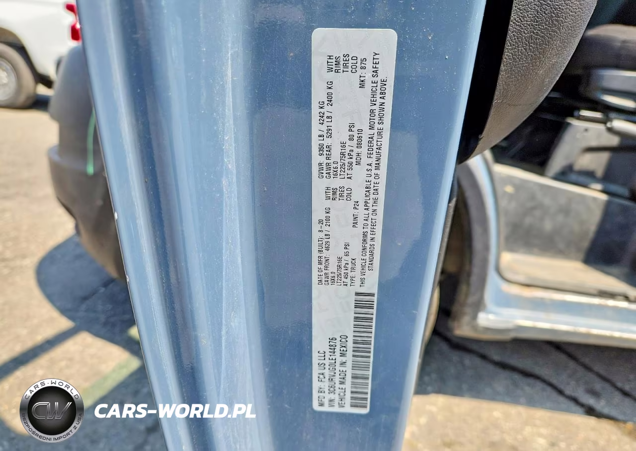 2020 Ram Promaster 3500 Delivery Van VIN:3C6URVJG0LE144876 - 13