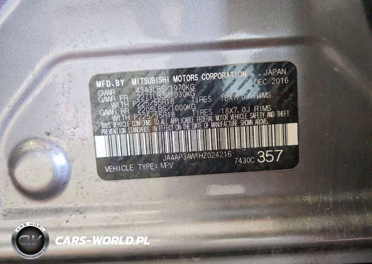2017 Mitsubishi Outlander Sport Es VIN:JA4AP3AW1HZ024216 - 13