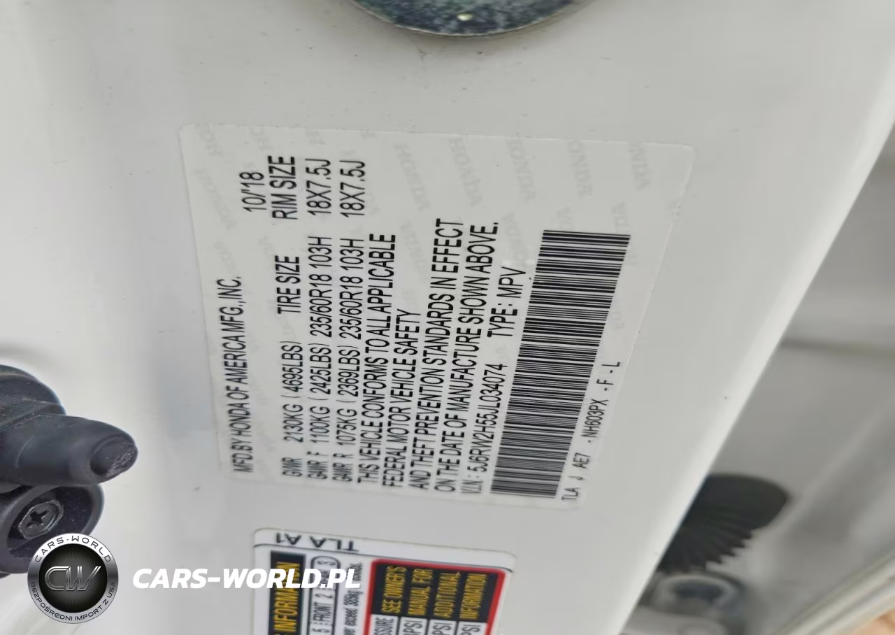 2018 Honda Cr-V Ex VIN:5J6RW2H55JL034074 - 12