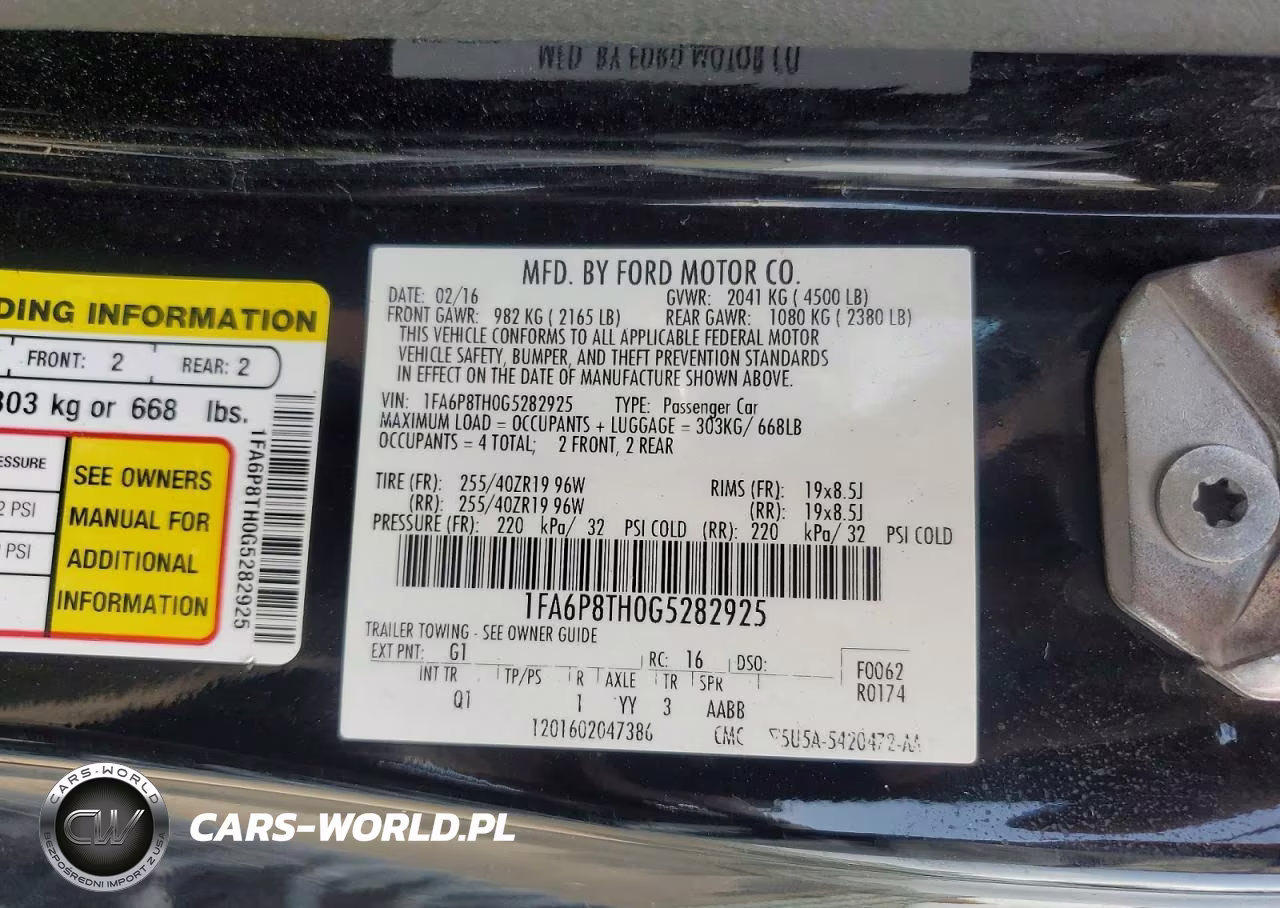 2016 Ford Mustang VIN:1FA6P8TH0G5282925 - 12