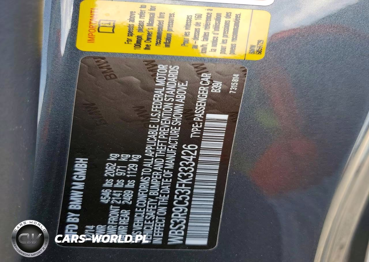 2015 BMW M4 VIN:WBS3R9C53FK333426 - 13