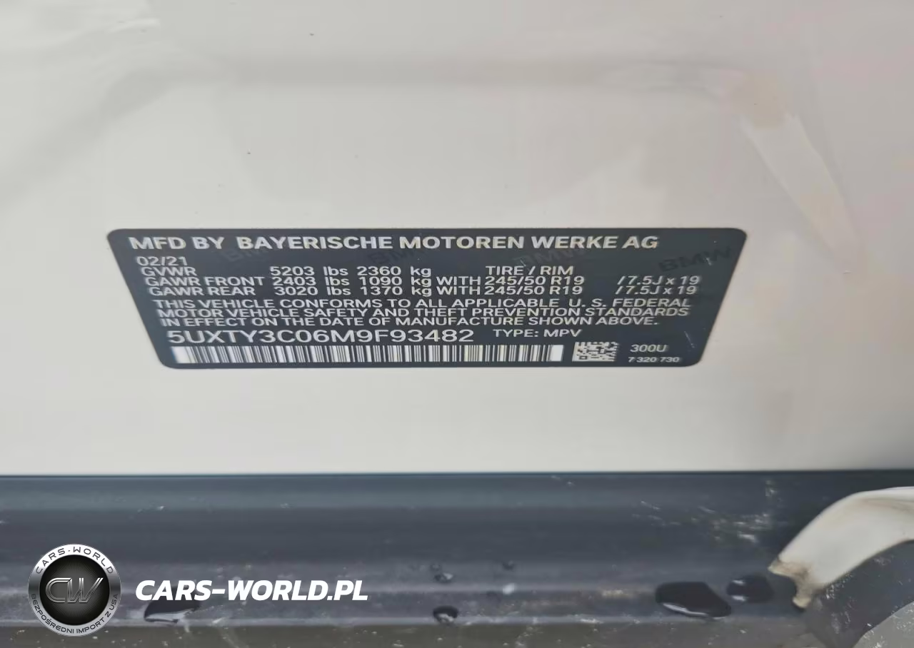 2021 BMW X3 Sdrive30I VIN:5UXTY3C06M9F93482 - 14