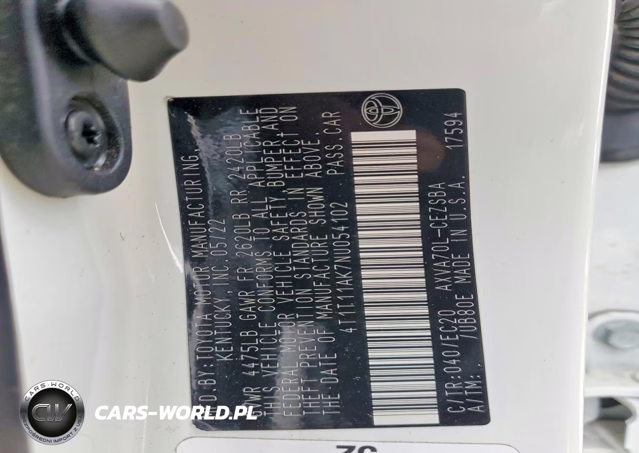 2022 Toyota Camry Se Nightshade VIN:4T1T11AK7NU054102 - 12