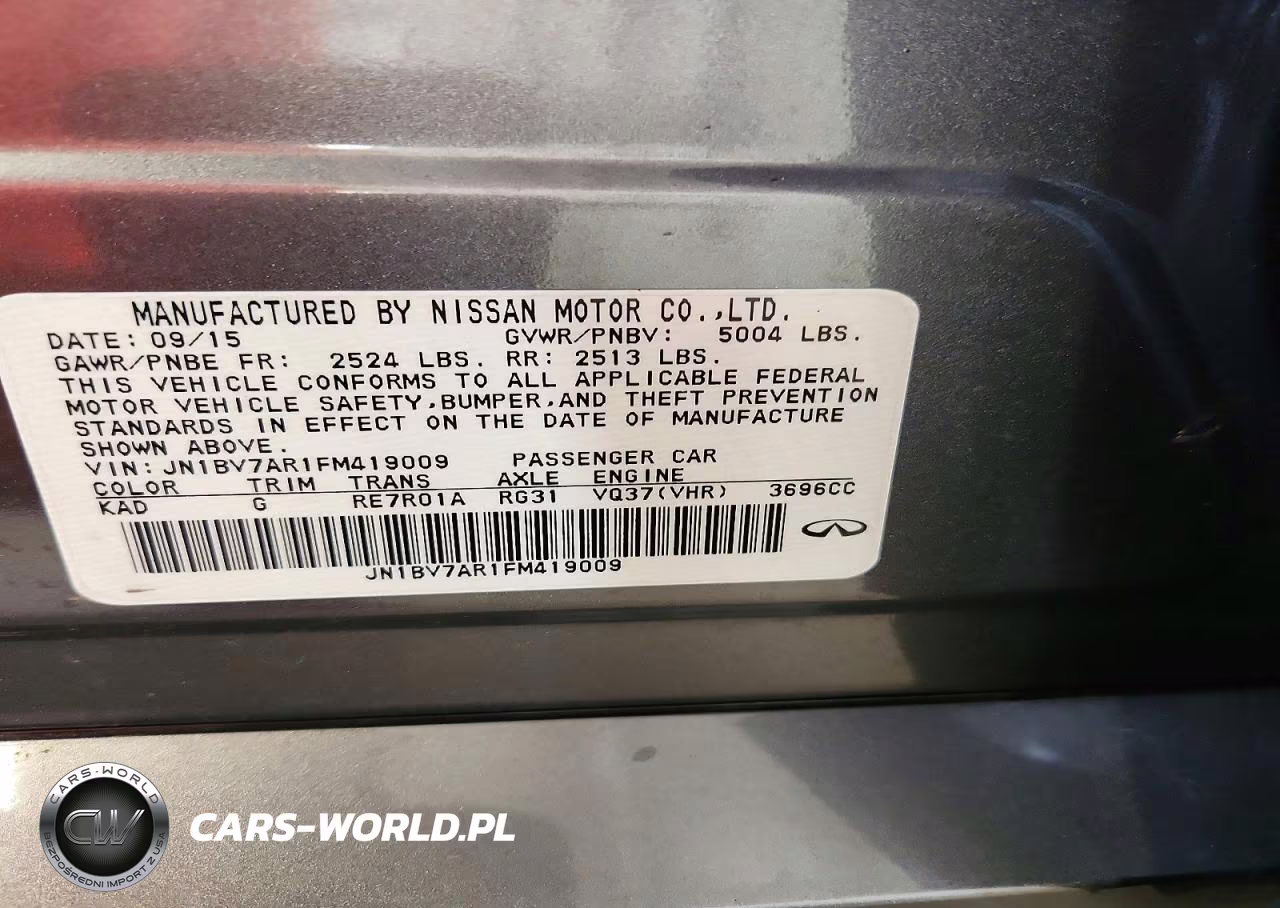 2015 Infiniti Q50 Premium VIN:JN1BV7AR1FM419009 - 12