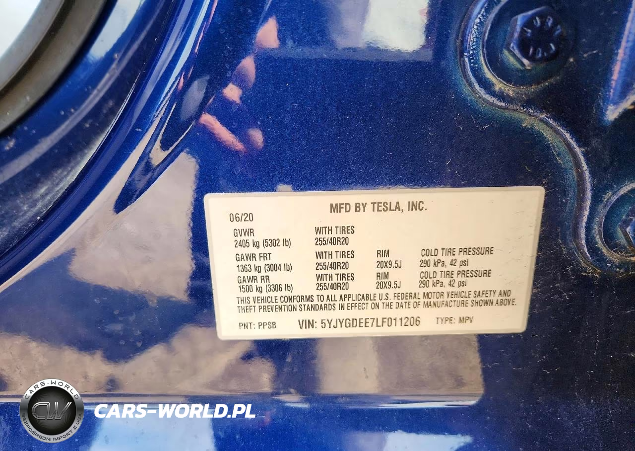 2020 Tesla Model Y VIN:5YJYGDEE7LF011206 - 13