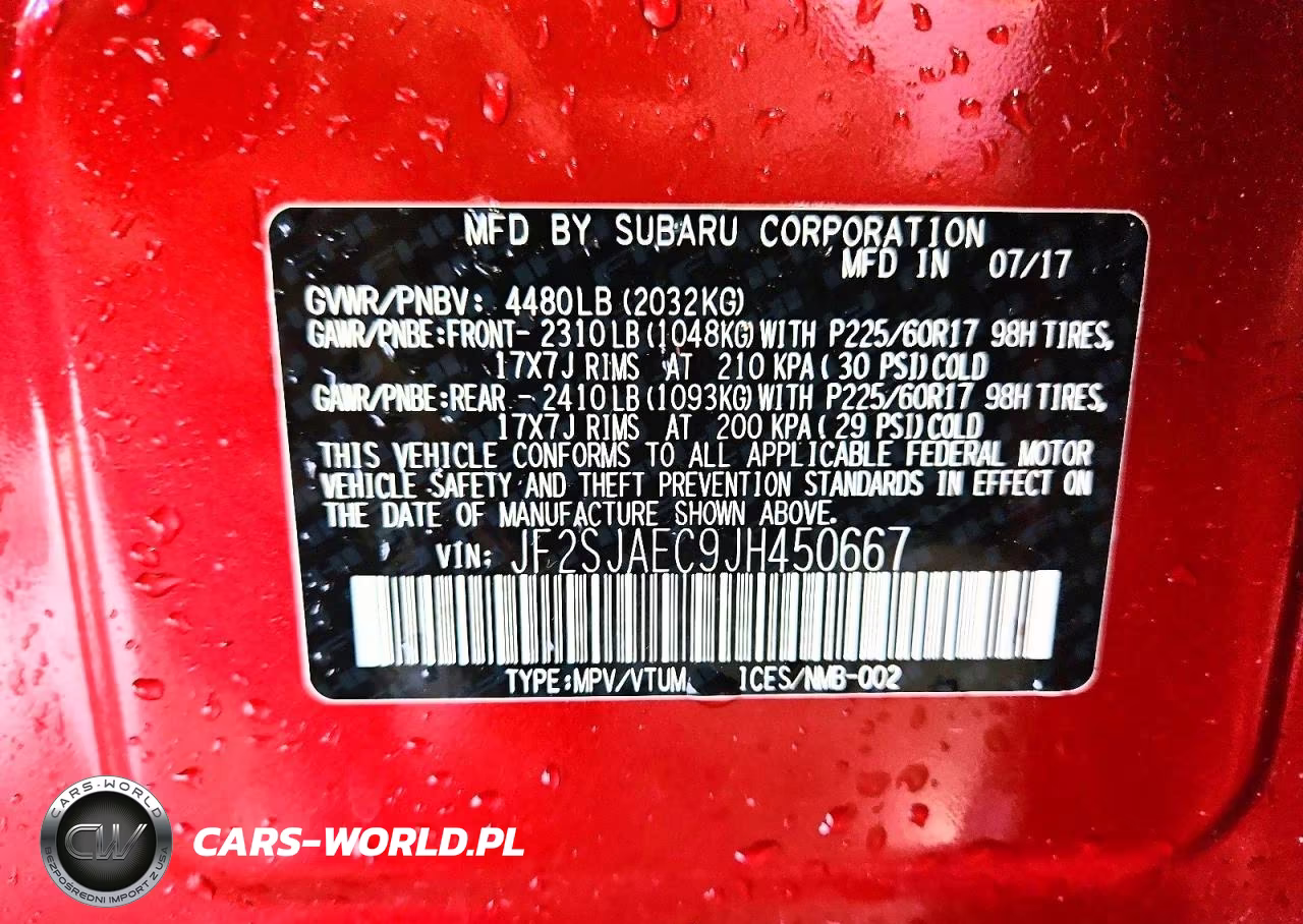 2018 Subaru Forester 2.5I Premium VIN:JF2SJAEC9JH450667 - 12