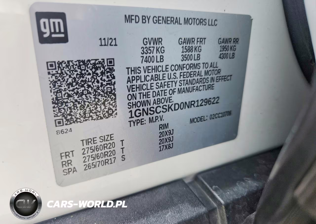 2022 Chevrolet Tahoe C1500 Premier VIN:1GNSCSKD0NR129622 - 13
