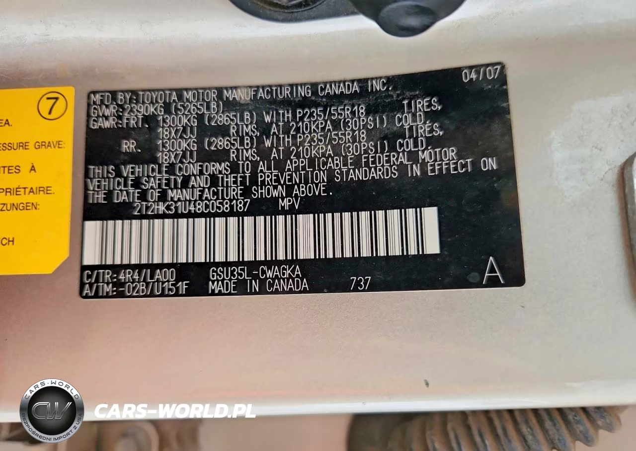 2008 Lexus Rx 350 VIN:2T2HK31U48C058187 - 13