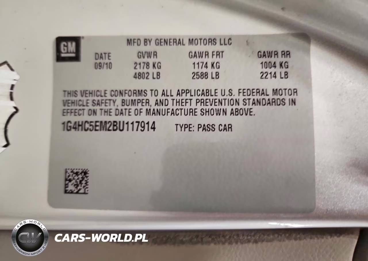 2011 Buick Lucerne Cxl VIN:1G4HC5EM2BU117914 - 13