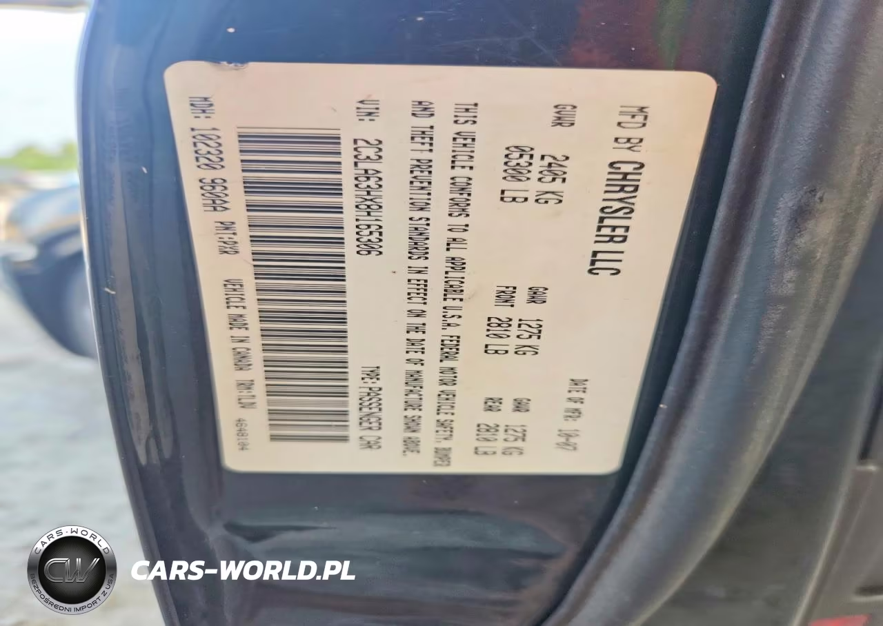 2008 Chrysler 300C VIN:2C3LA63HX8H165306 - 12