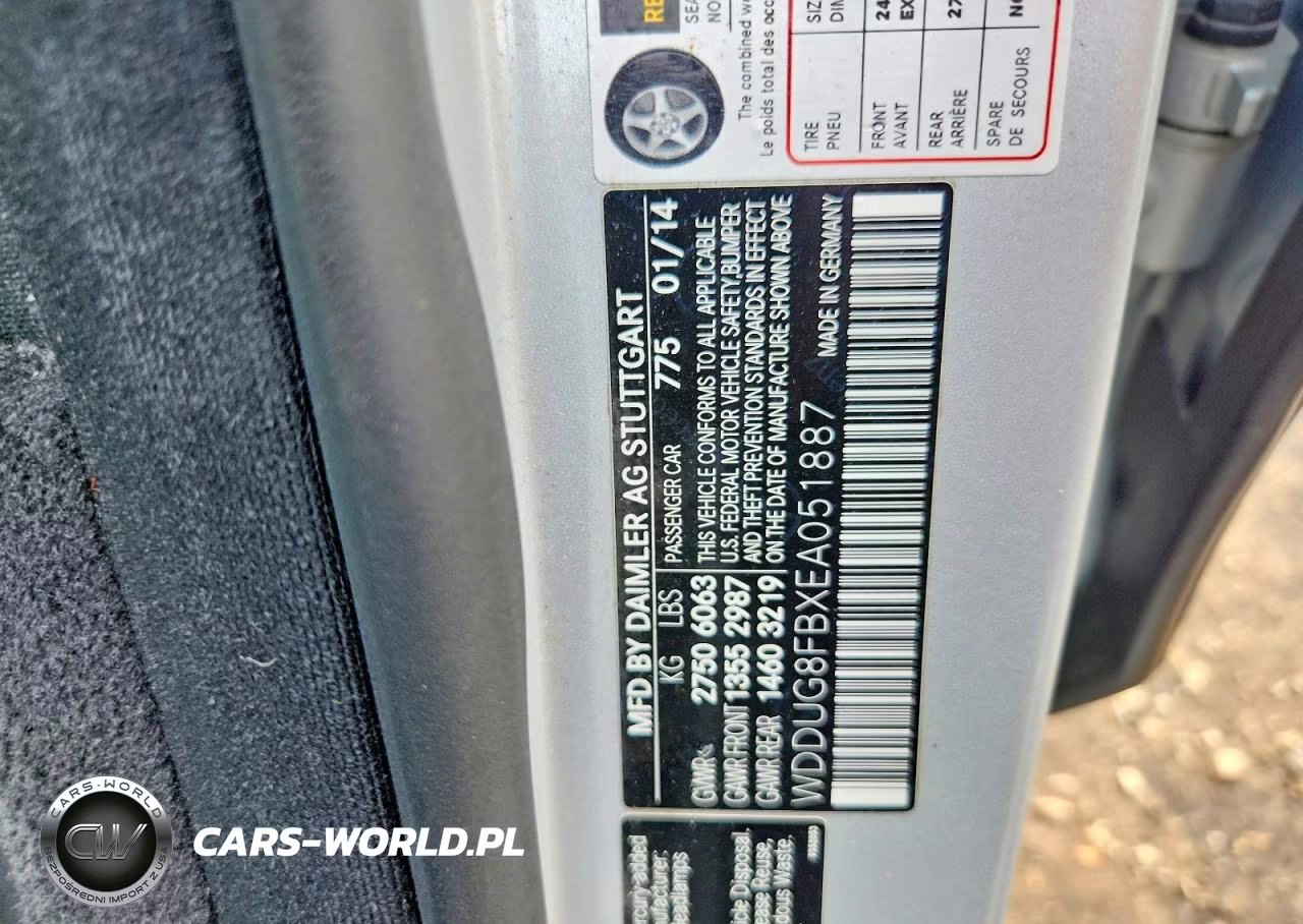 2014 Mercedes-Benz S 550 4Matic VIN:WDDUG8FBXEA051887 - 12