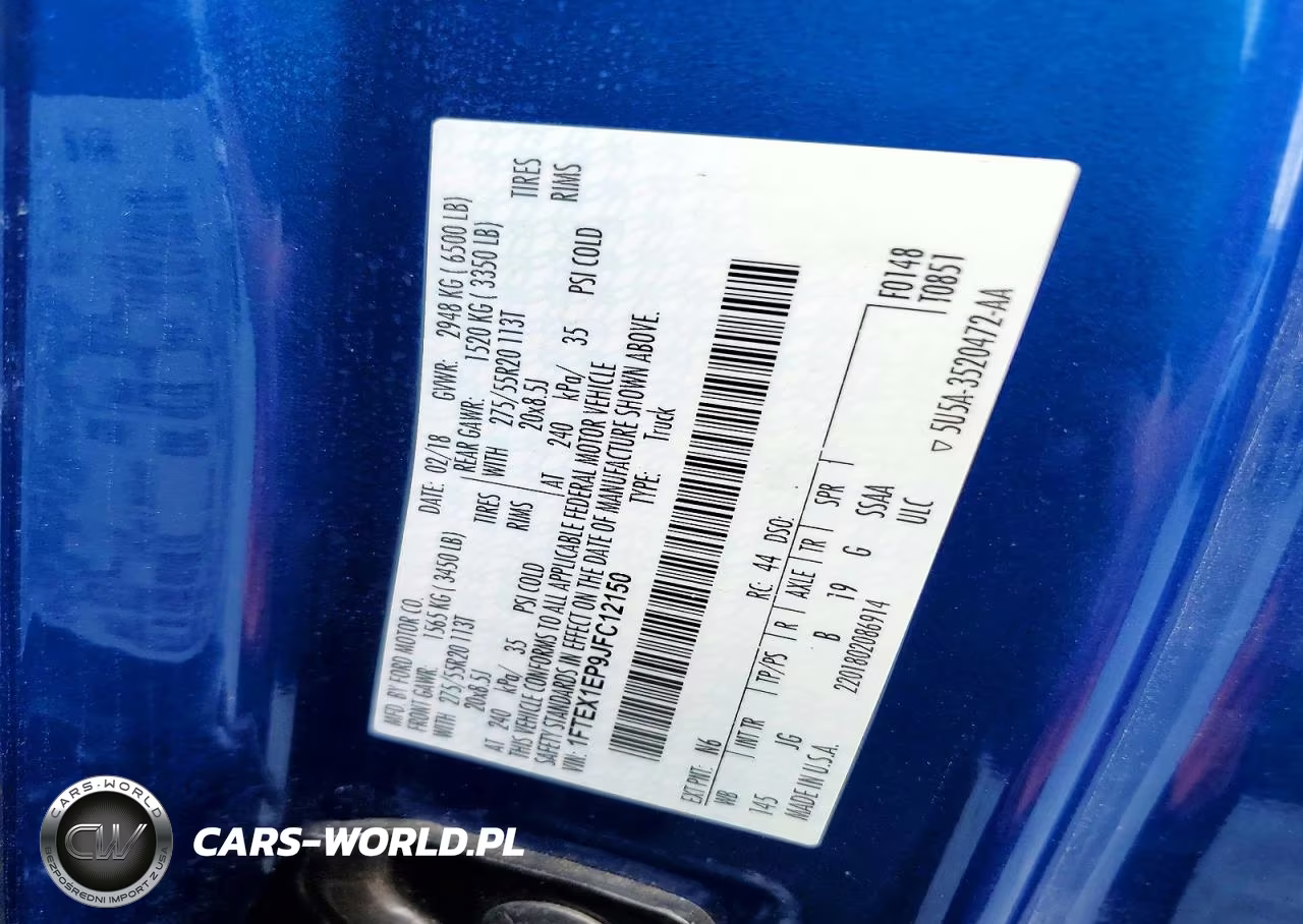 2018 Ford F150 Super Cab VIN:1FTEX1EP9JFC12150 - 12
