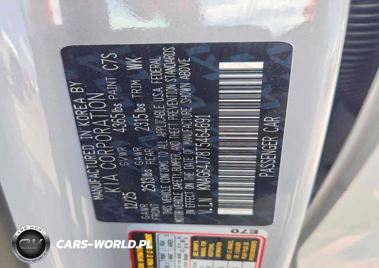 2026 Kia K5 Gt Line VIN:KNAG64J78T5464691 - 12