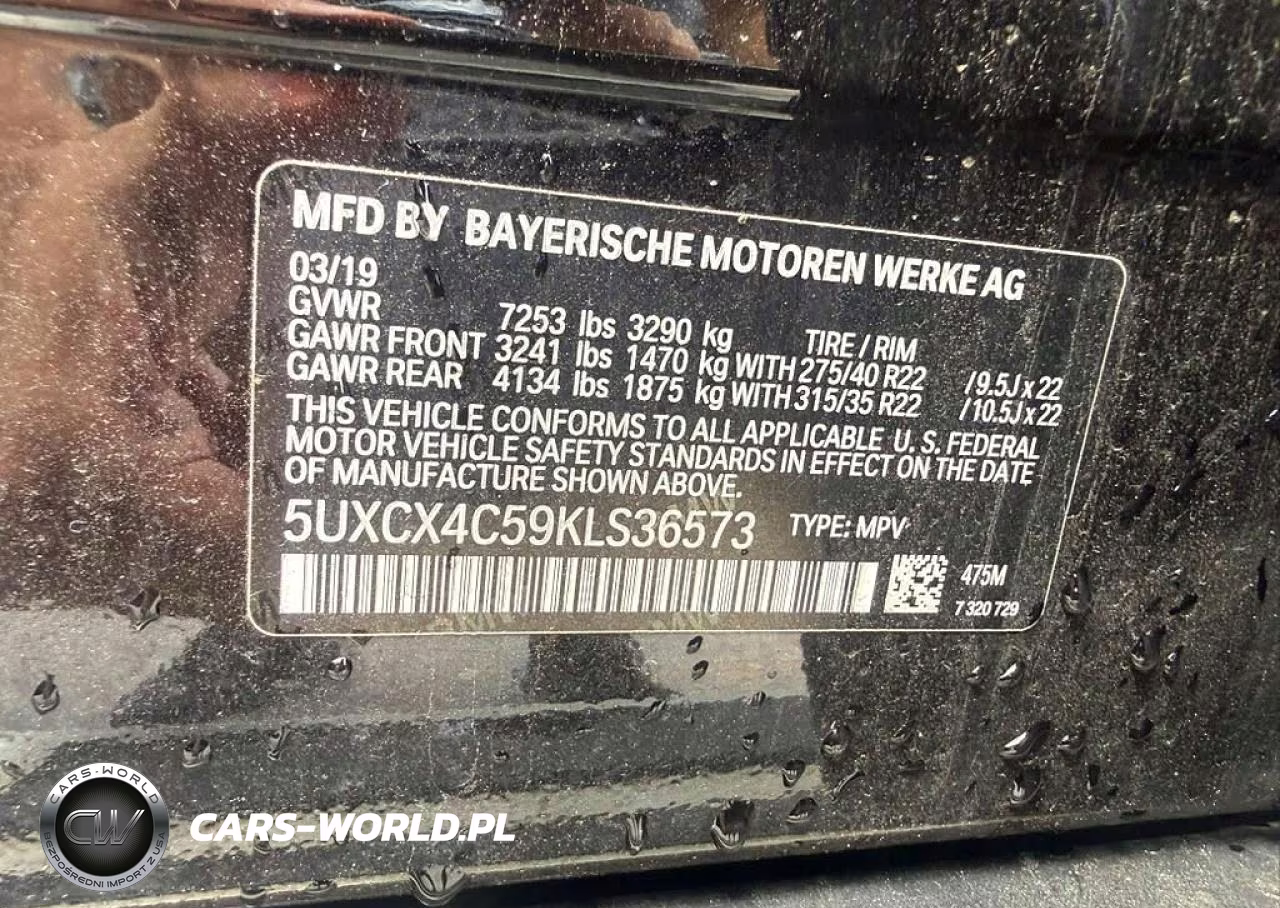 2019 BMW X7 xDrive50I VIN:5UXCX4C59KLS36573 - 11