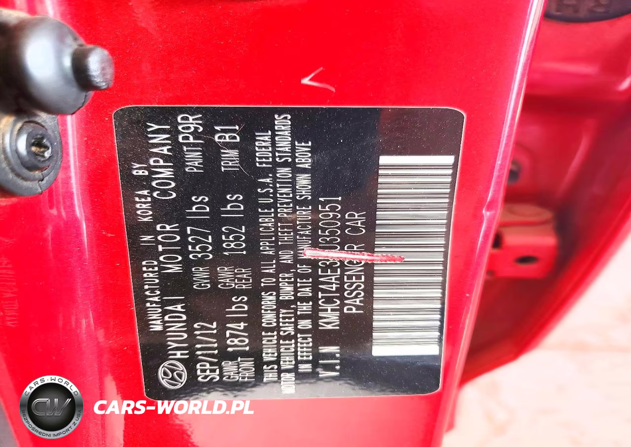 2013 Hyundai Accent Gls VIN:KMHCT4AE3DU350951 - 12