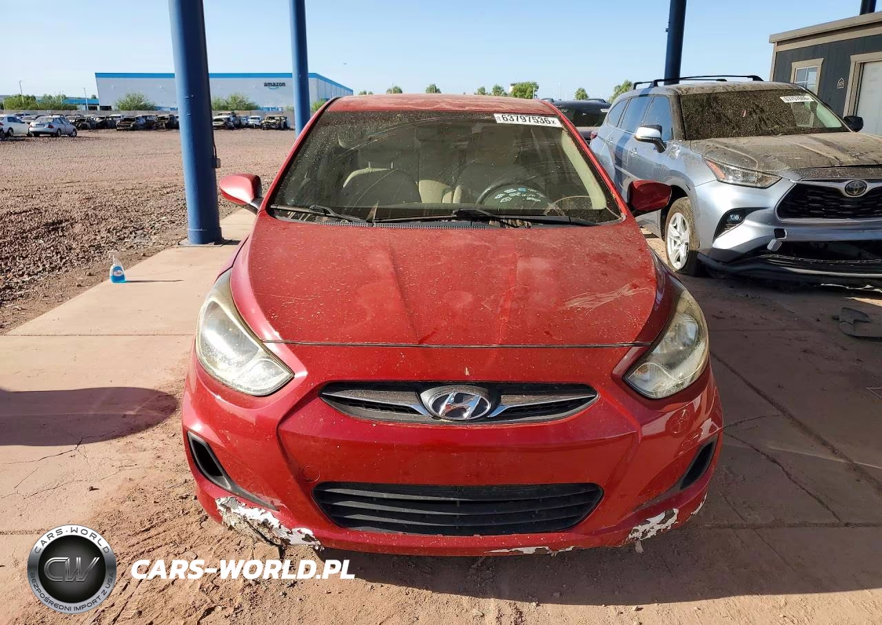 2013 Hyundai Accent Gls VIN:KMHCT4AE3DU350951 - 5