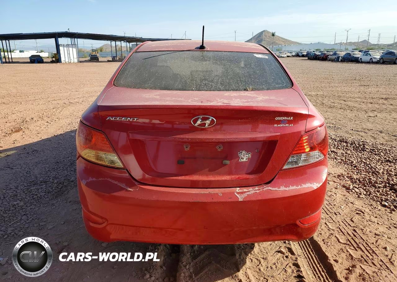 2013 Hyundai Accent Gls VIN:KMHCT4AE3DU350951 - 6