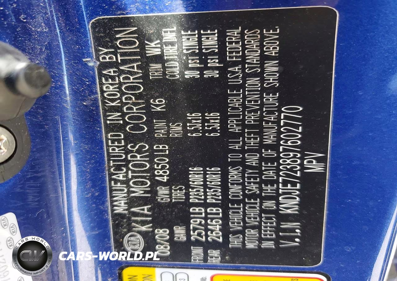 2009 Kia Sportage Lx VIN:KNDJE723897602770 - 12