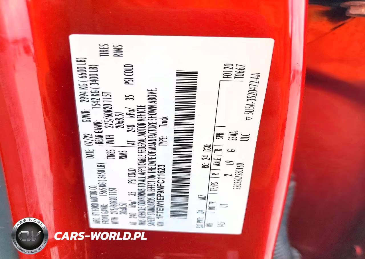 2022 Ford F150 Supercrew VIN:1FTEW1EP9NFC11623 - 12