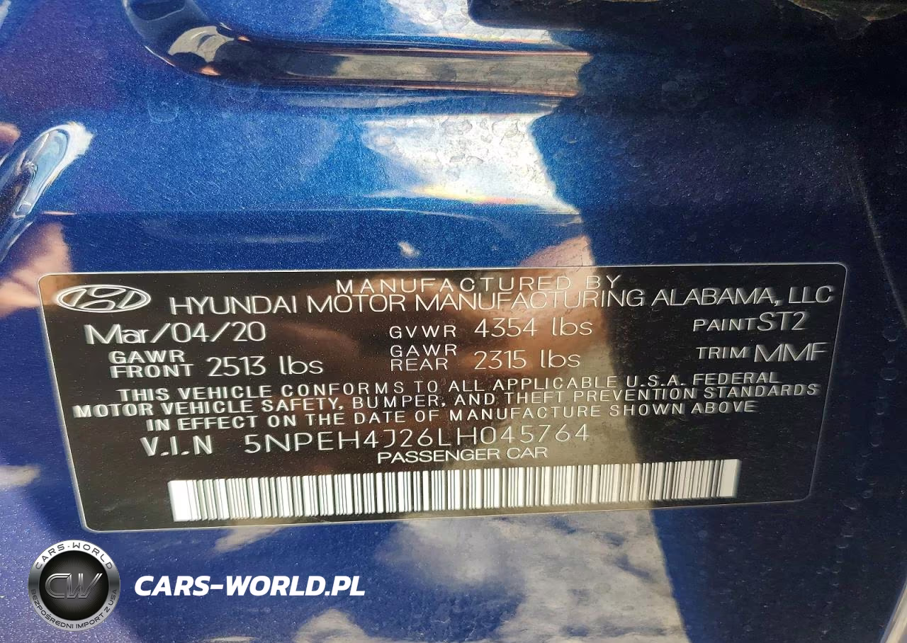 2020 Hyundai Sonata Limited VIN:5NPEH4J26LH045764 - 12