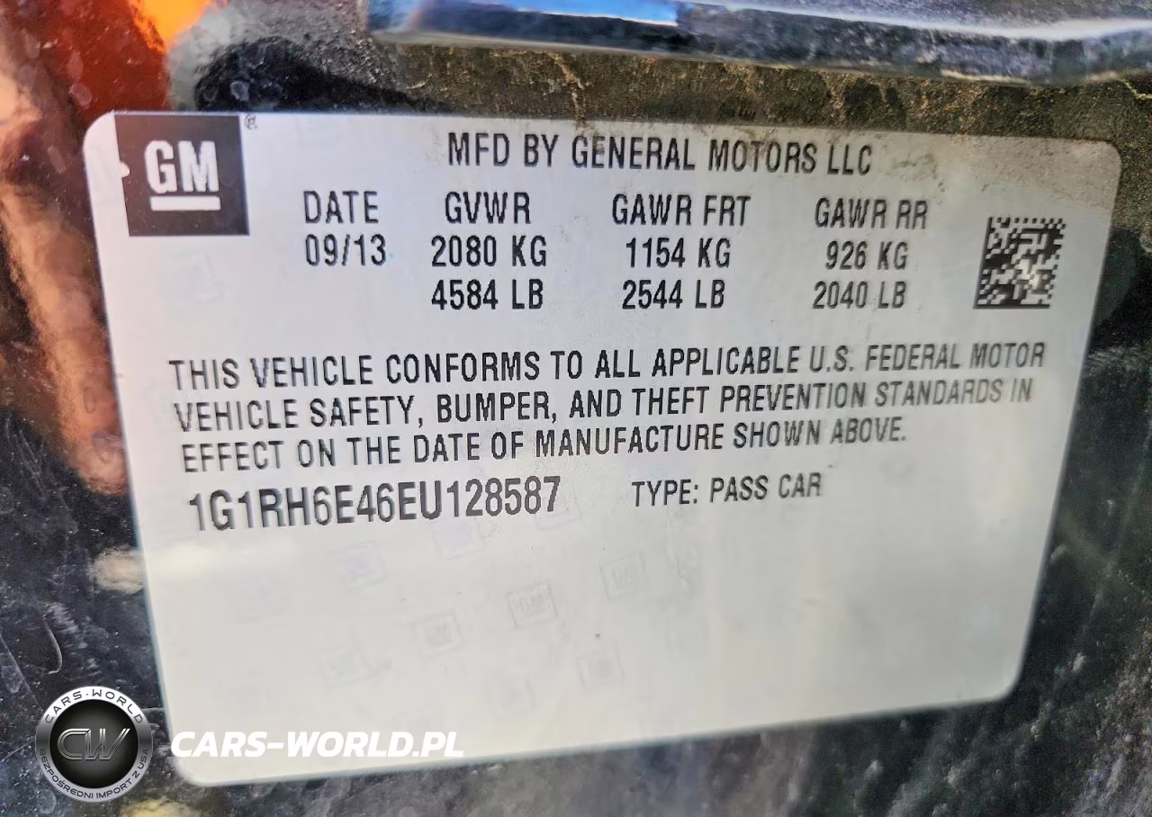 2014 Chevrolet Volt VIN:1G1RH6E46EU128587 - 12